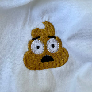 The Poop-Tee | Embroidered Emoji | Short-Sleeve | Unisex T-Shirt