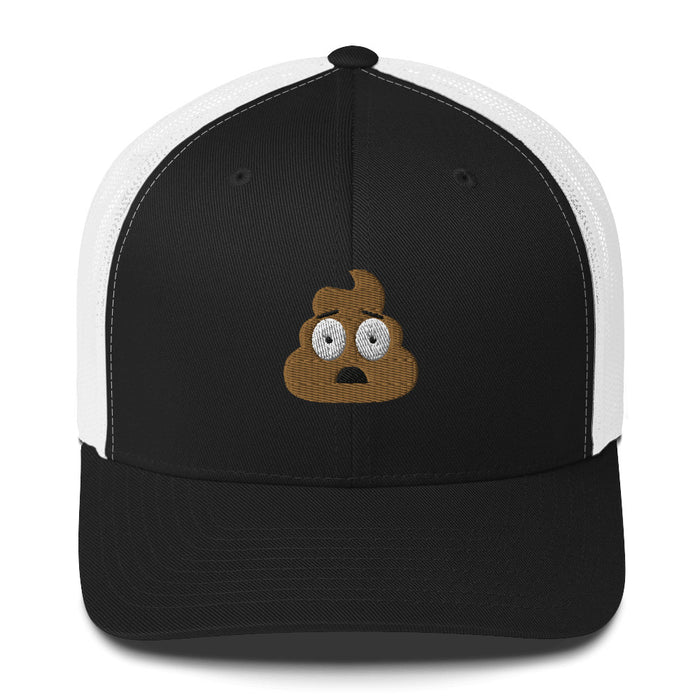 Vintage Snap Back Crap Cap | Poo Emoji Trucker Hat