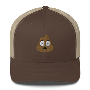 Vintage Snap Back Crap Cap | Poo Emoji Trucker Hat